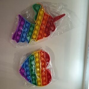 Rainbow Pop It Fidget Toy Set 3 For $12